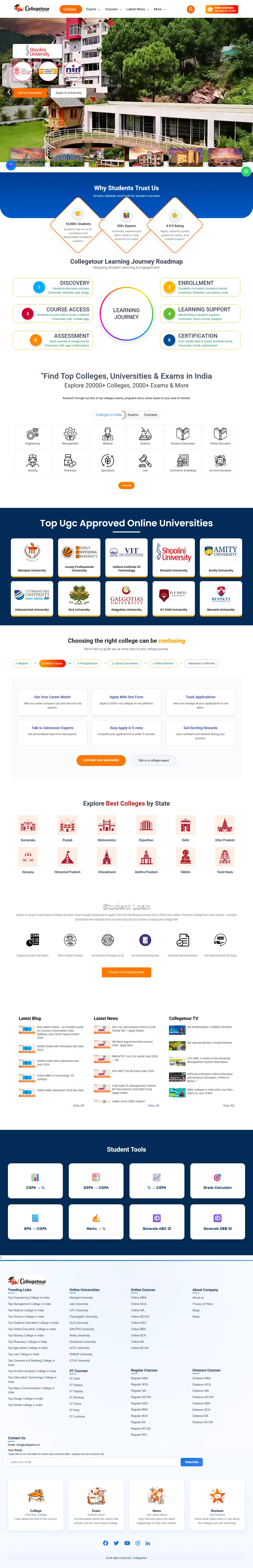 College Tour - College Admissions & Degree Comparison Platform
