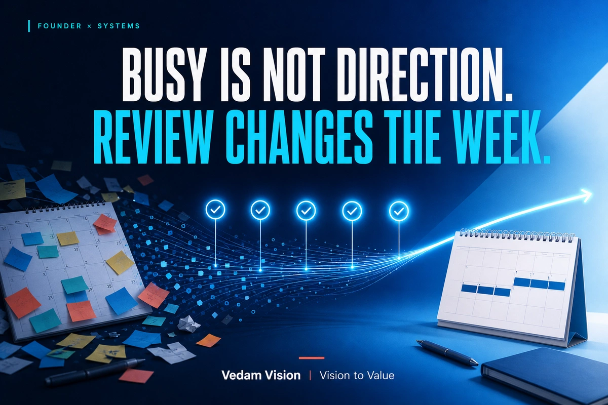 A Five-Question Weekly Review for Founders