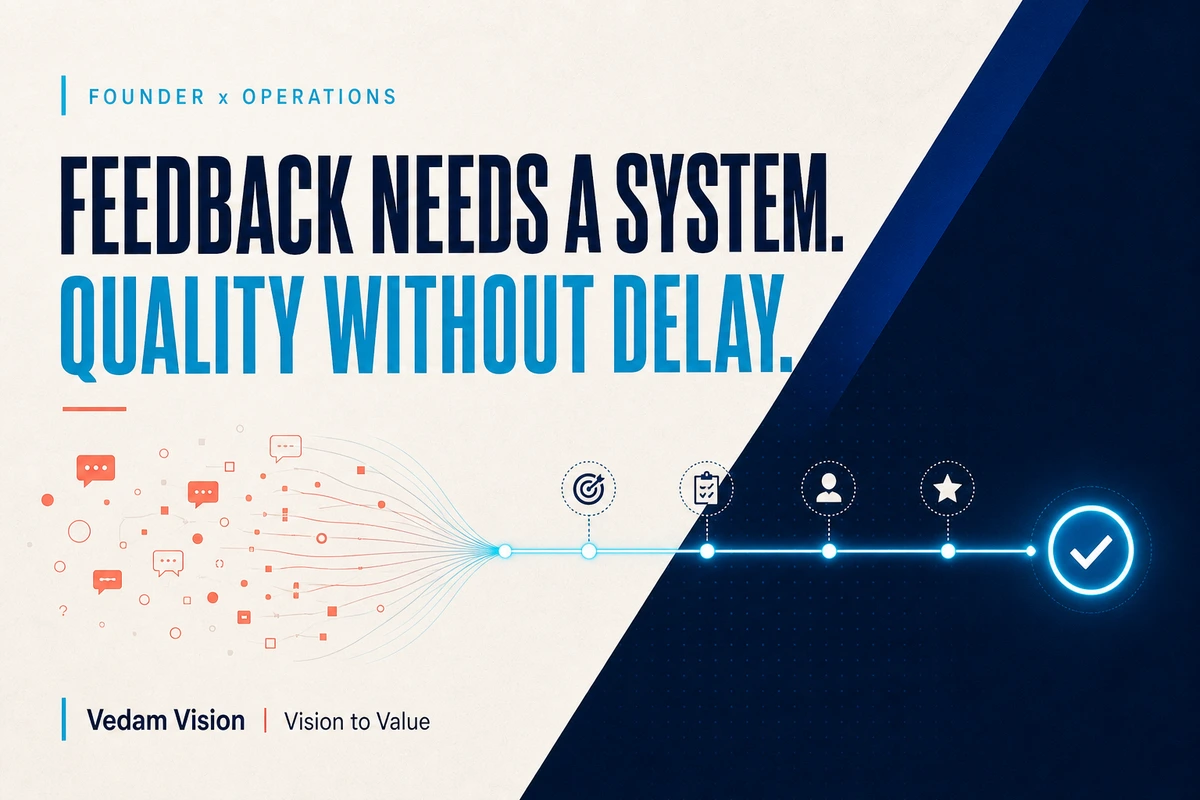A Founder Feedback System That Protects Quality and Speed - Blog | Vedam Vision