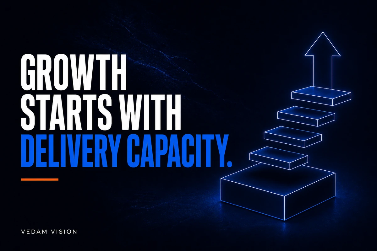 A service business growth plan that starts with delivery capacity, not only marketing - Blog | Vedam Vision