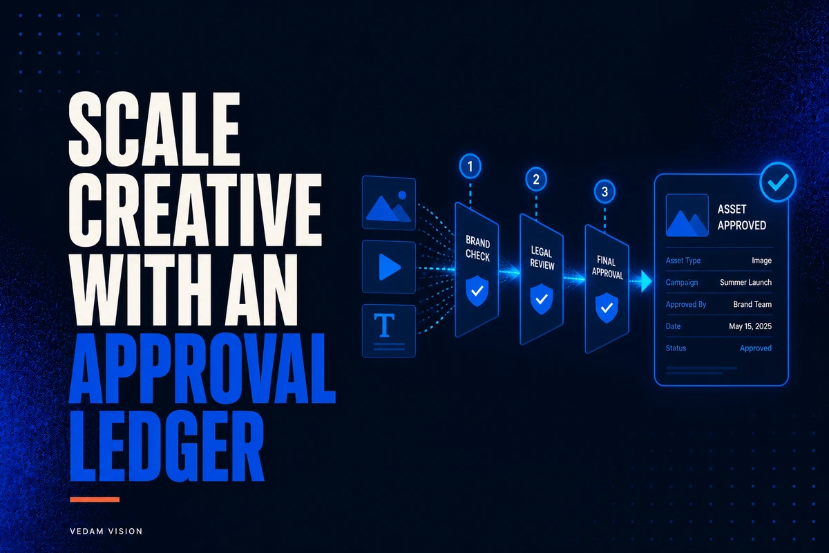 AI-assisted ad production needs an asset approval ledger - Blog | Vedam Vision
