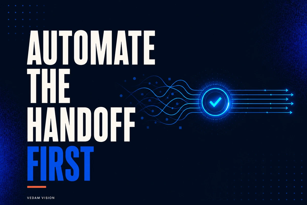 Automate the highest-friction handoff before the easiest task