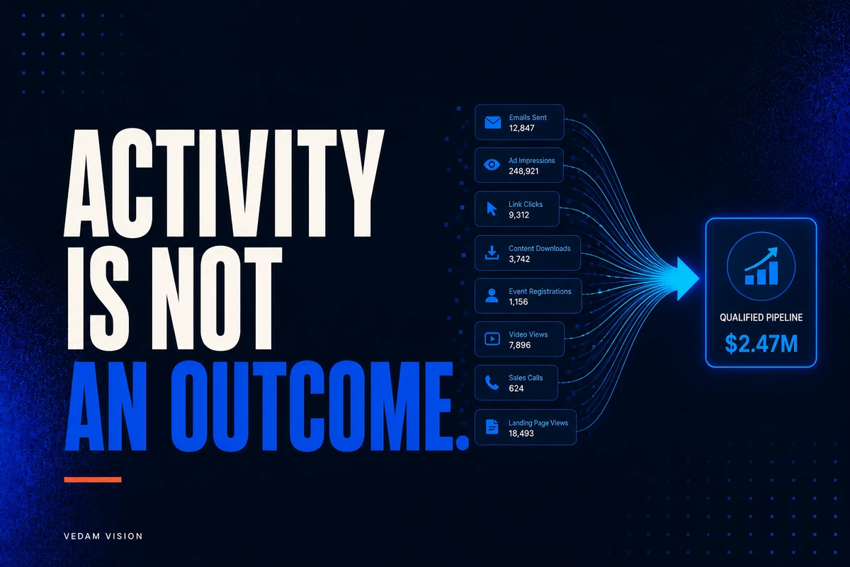 B2B marketing is moving from activity reporting toward outcomes