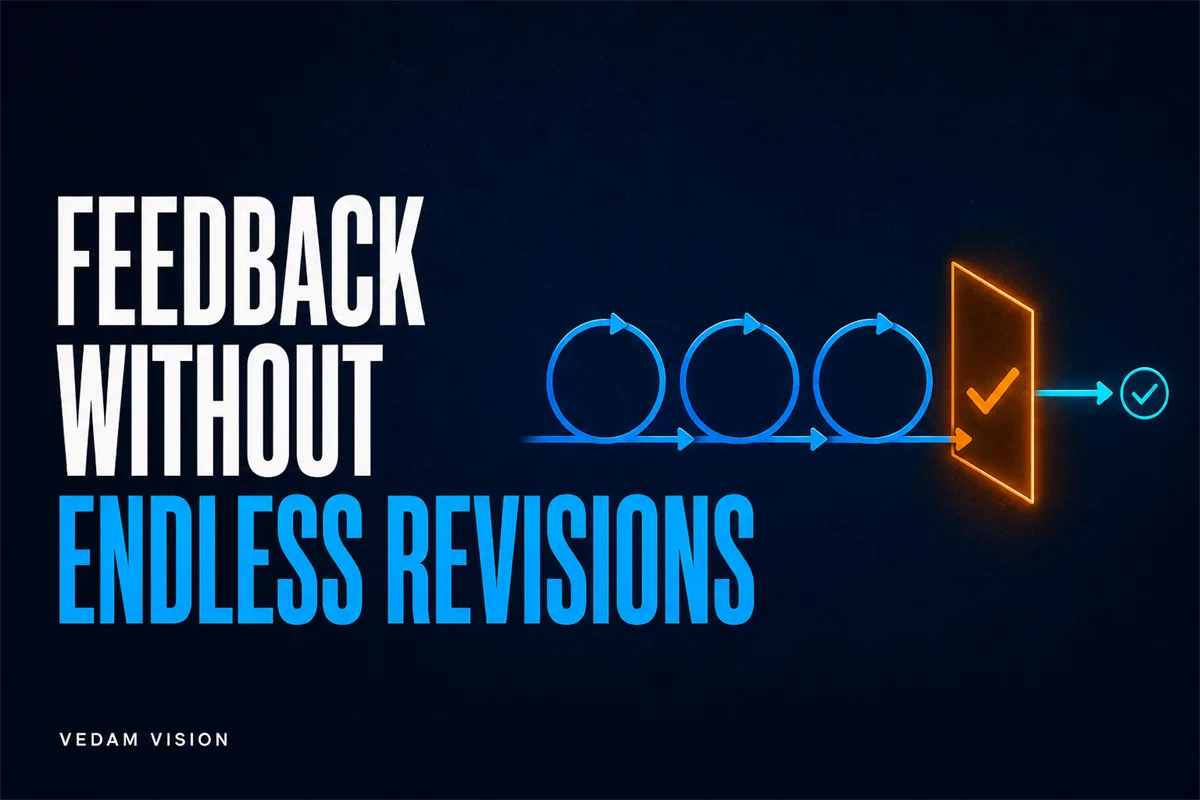 How to build a client feedback process that improves work without endless revisions - Blog | Vedam Vision