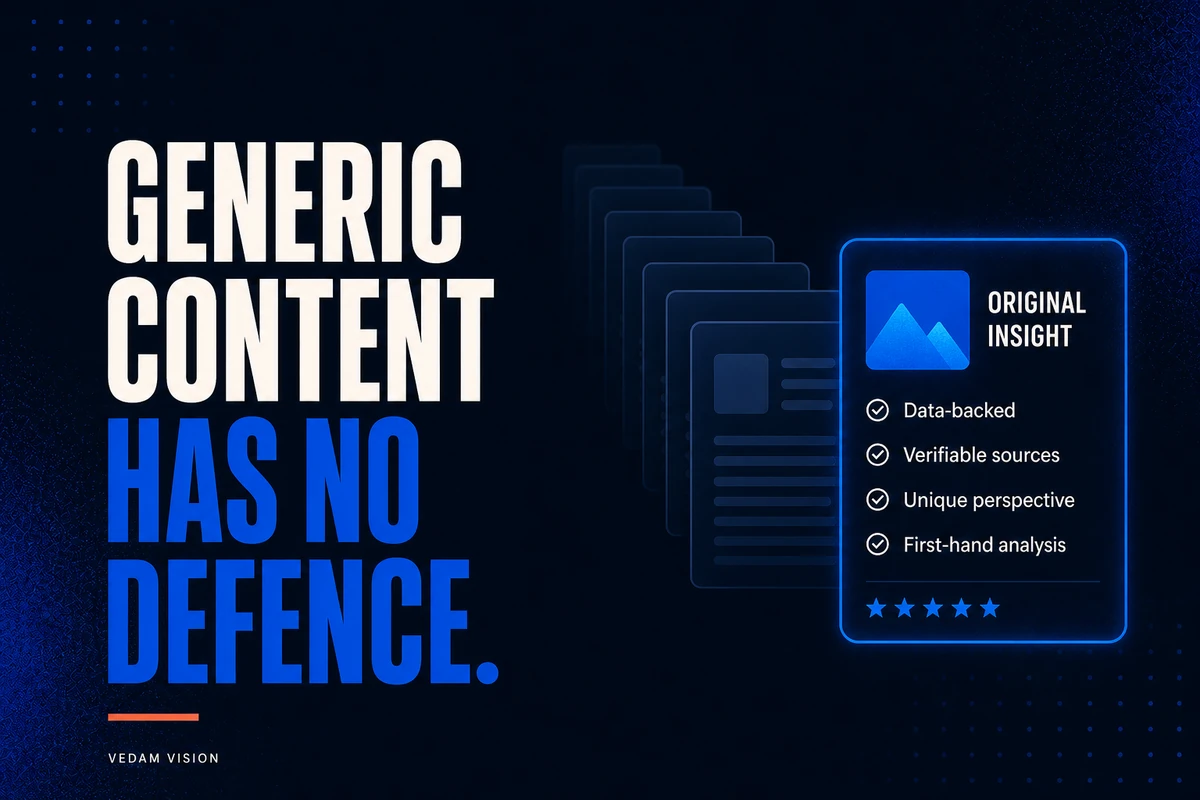 Commodity content becomes weaker when AI can create it instantly
