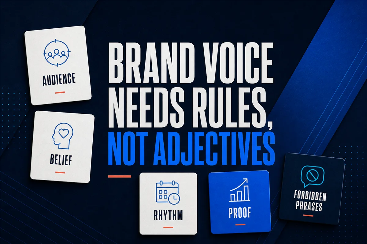 A Five-Part Brand Voice Checklist That Is More Useful Than Three Adjectives