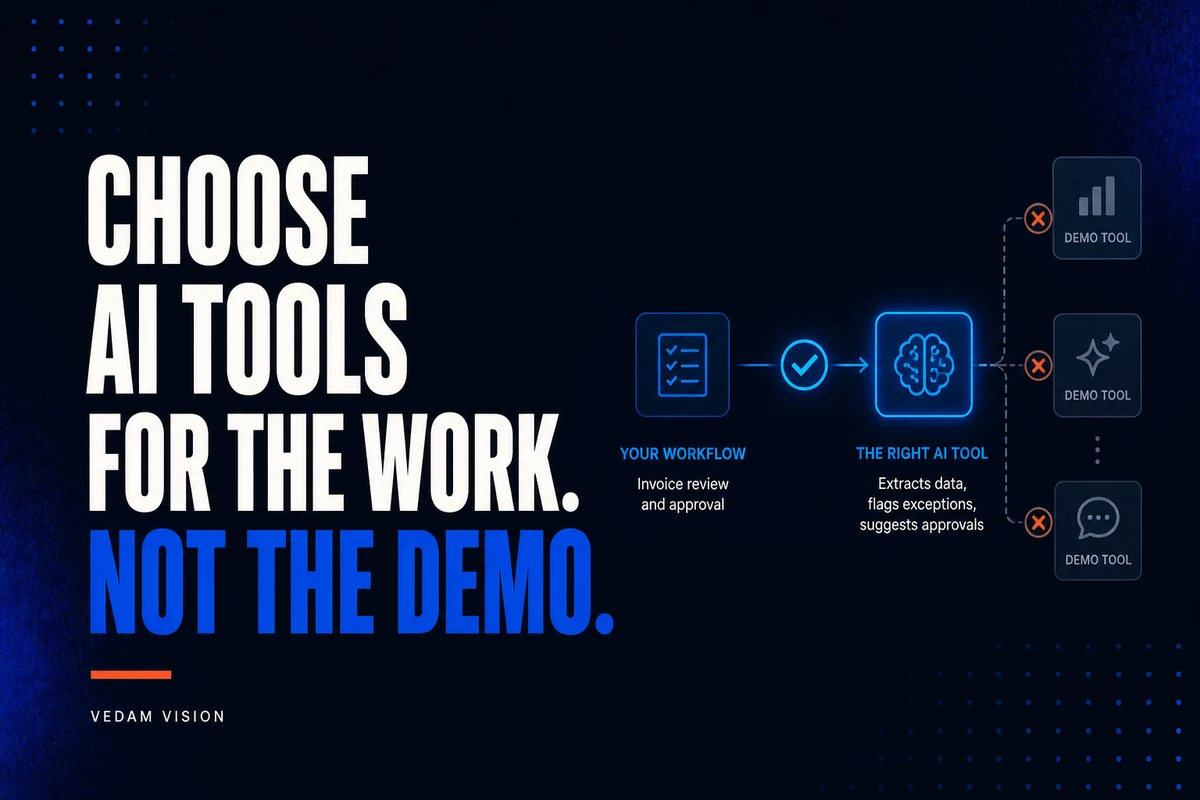 How Small Businesses Can Choose AI Tools Without Buying a Collection of Demos - Blog | Vedam Vision