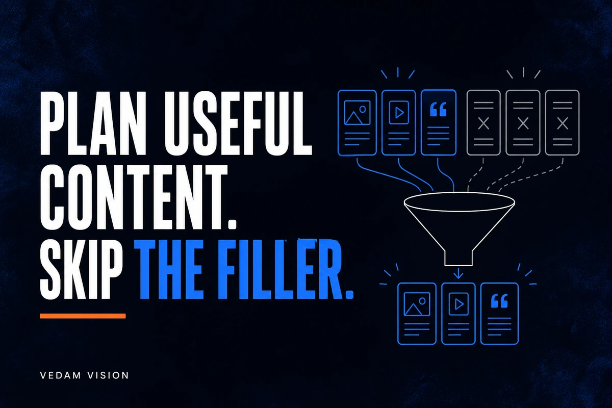 How to Build a Content Calendar for a Service Business Without Generic Filler - Blog | Vedam Vision