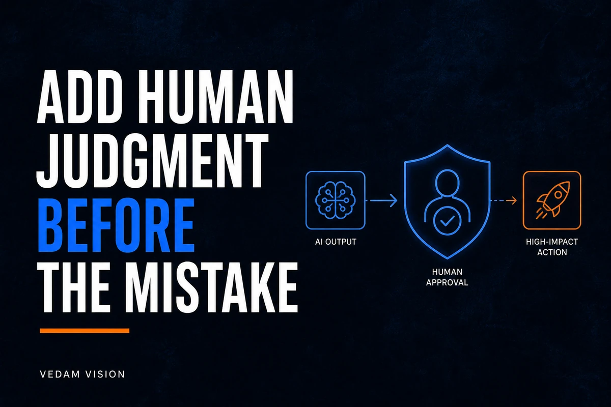 How to Design a Human-in-the-Loop AI Workflow That Prevents Confident Mistakes - Blog | Vedam Vision