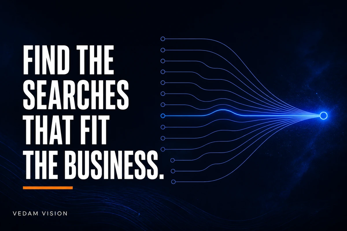 How to do keyword research for a service business without chasing irrelevant traffic - Blog | Vedam Vision