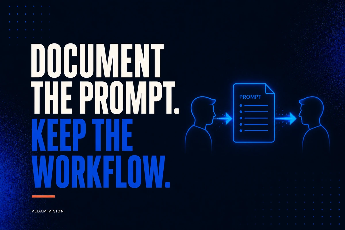 How to Document Business Prompts So the Workflow Survives Staff Changes - Blog | Vedam Vision