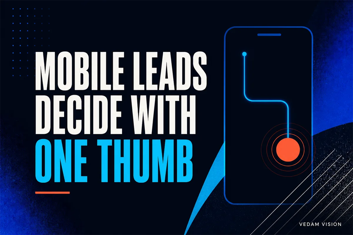 A mobile website checklist for leads who decide on their phone - Blog | Vedam Vision