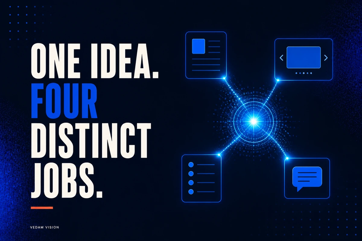 One research asset can become a blog, post, carousel, and sales answer