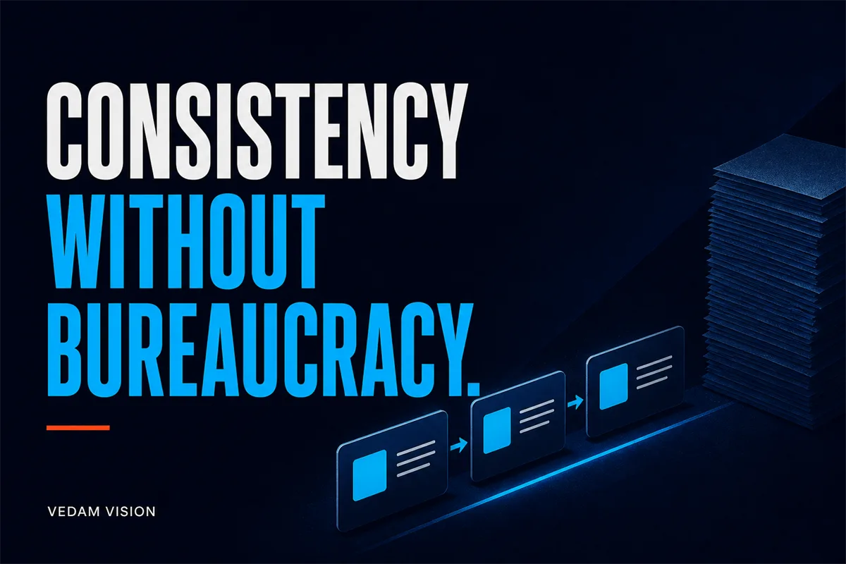 An SOP template for small businesses that improves consistency without bureaucracy - Blog | Vedam Vision