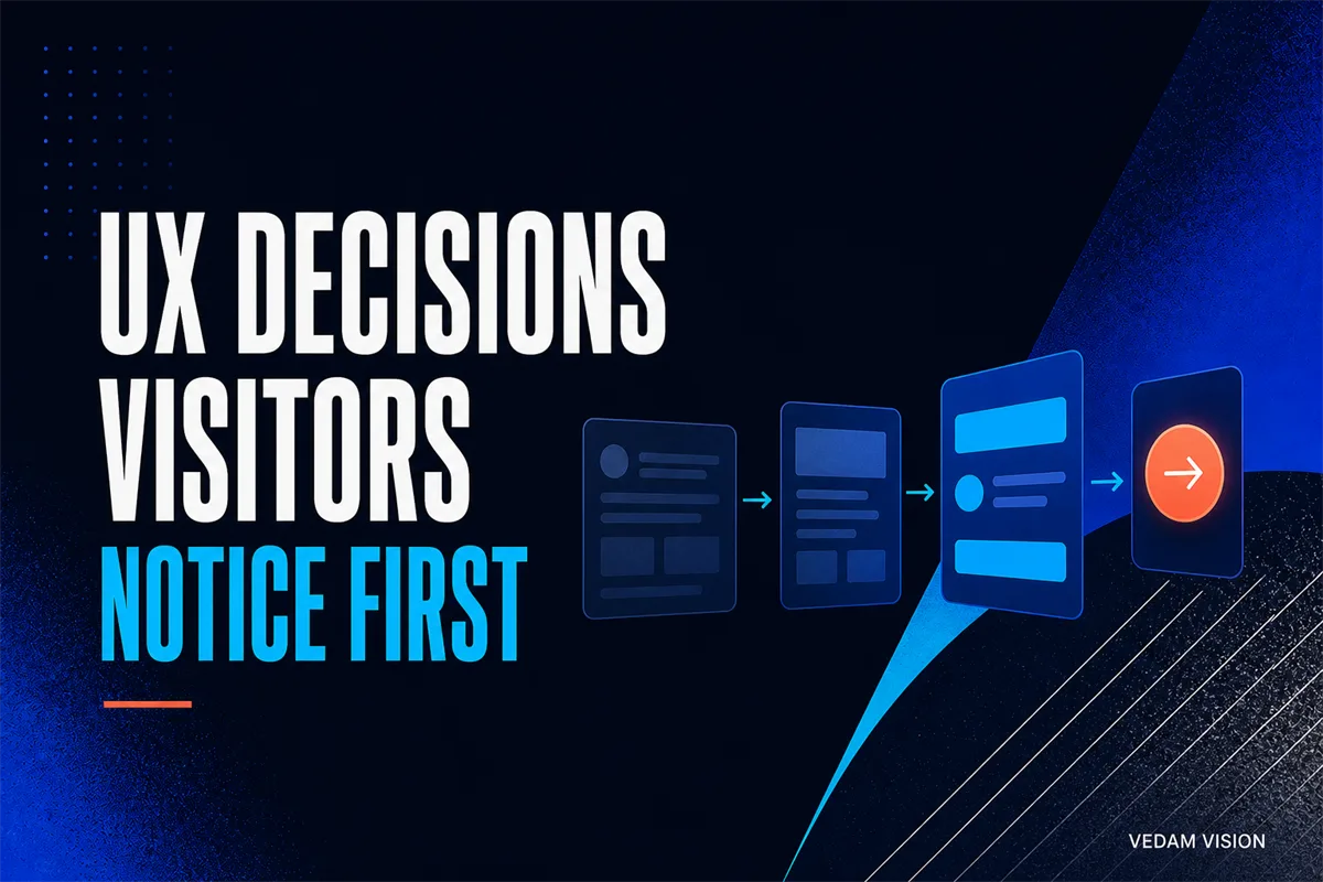 UX design for small business websites: the decisions visitors notice first